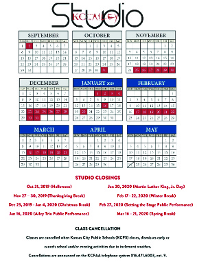 Studio Dance Class Schedule