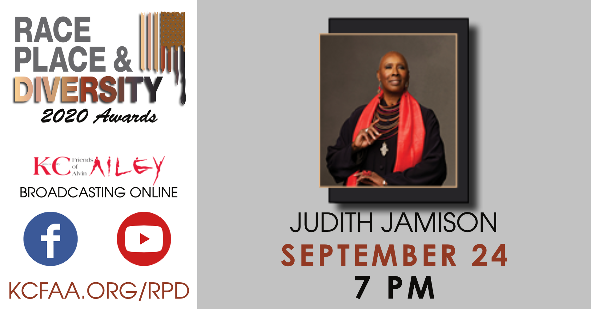 Ms. Judith Jamison - Race, Place & Diversity Awards Virtual